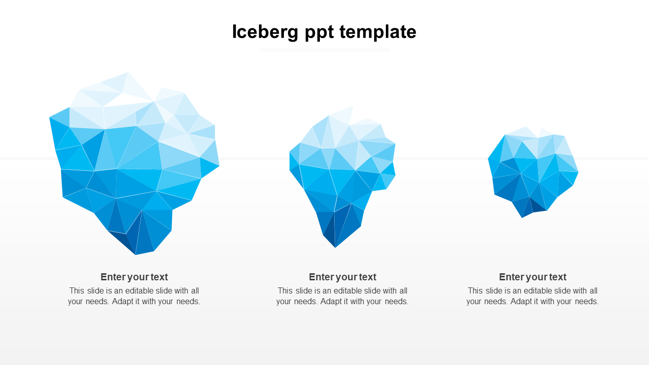 Innovative professional-looking Iceberg PPT Template